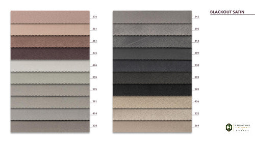 Blackout Satin Drapery Fabric [Per Yard]