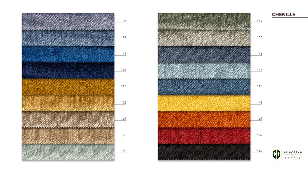 Chenille Drapery Fabric [Per Yard]