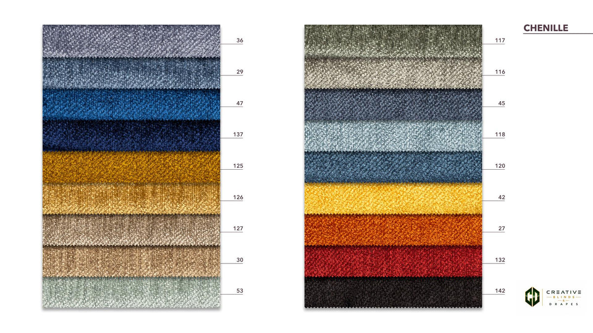 Chenille Drapery Fabric [Per Yard]