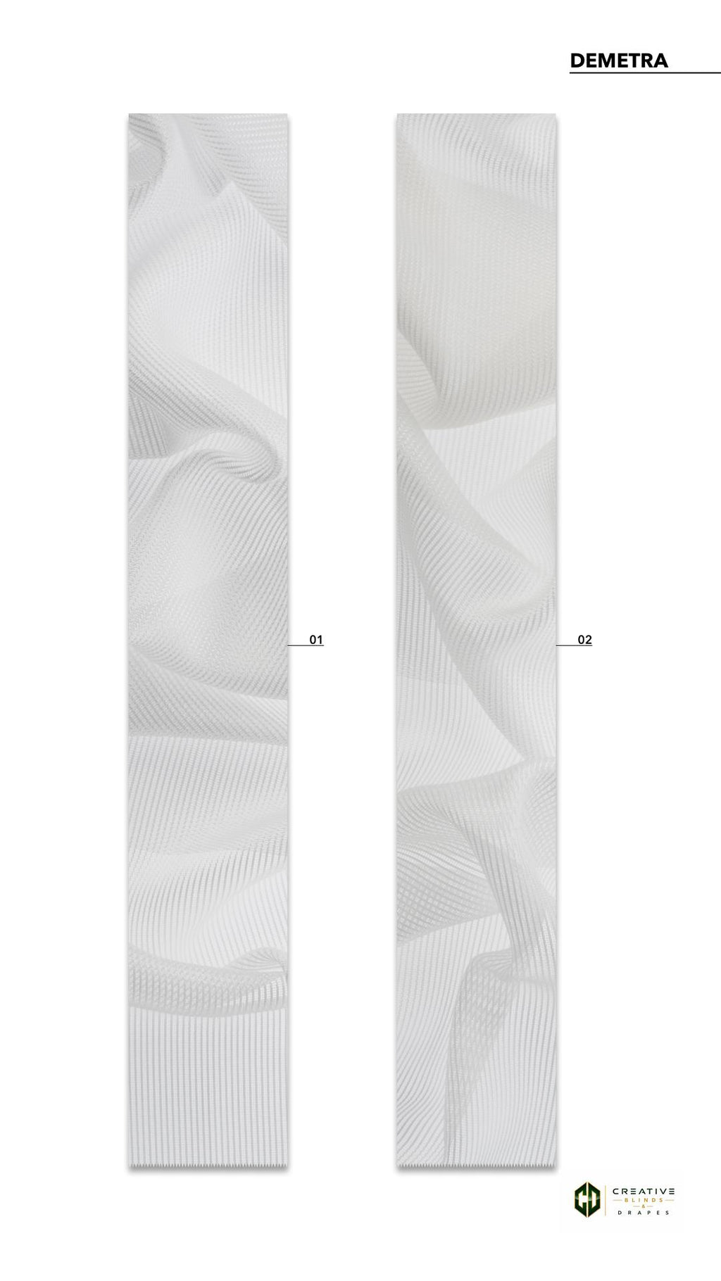 Demetra Sheer Fabric  [Per Yard]