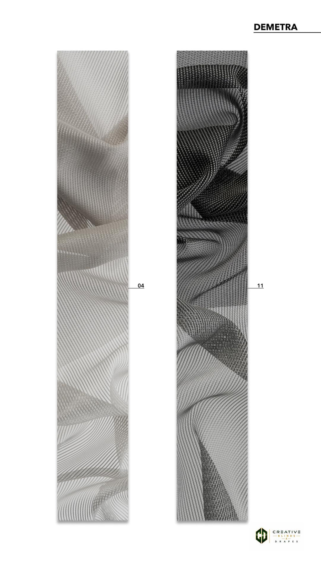 Demetra Sheer Fabric  [Per Yard]