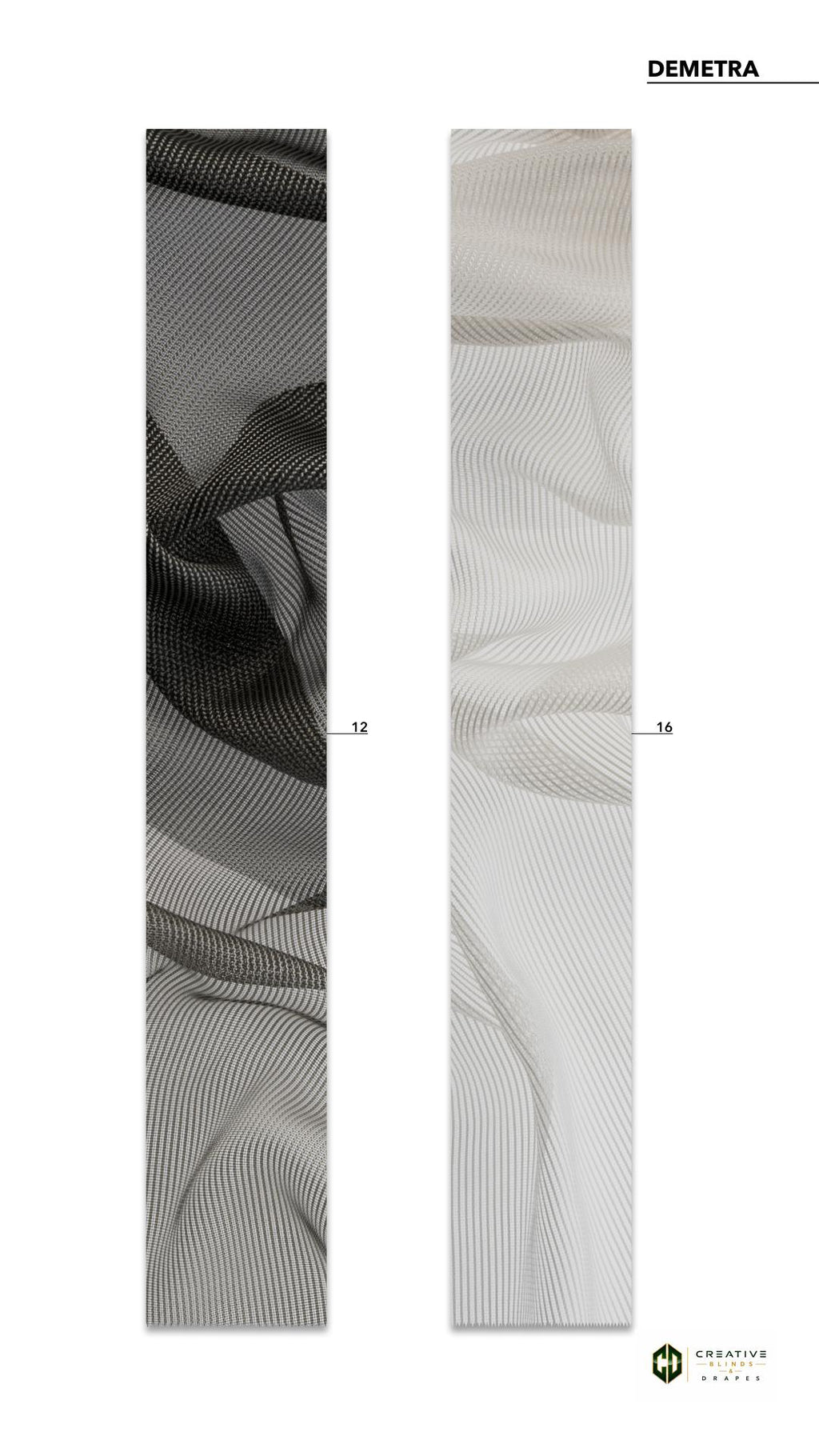 Demetra Sheer Fabric  [Per Yard]
