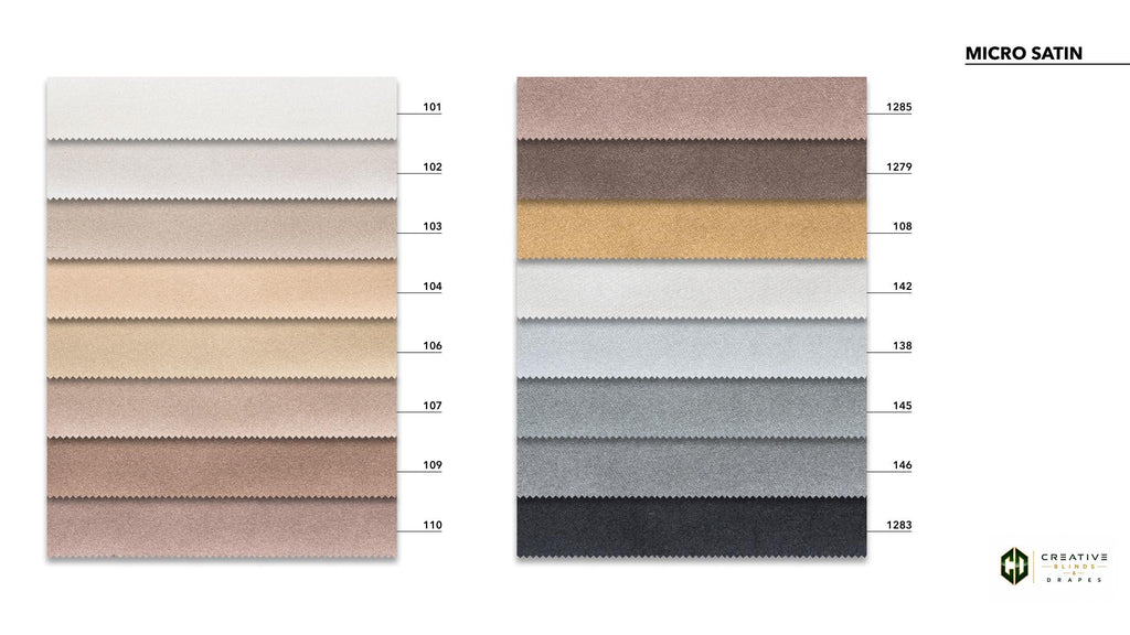 Micro Satin Drapery Fabric [Per Yard]
