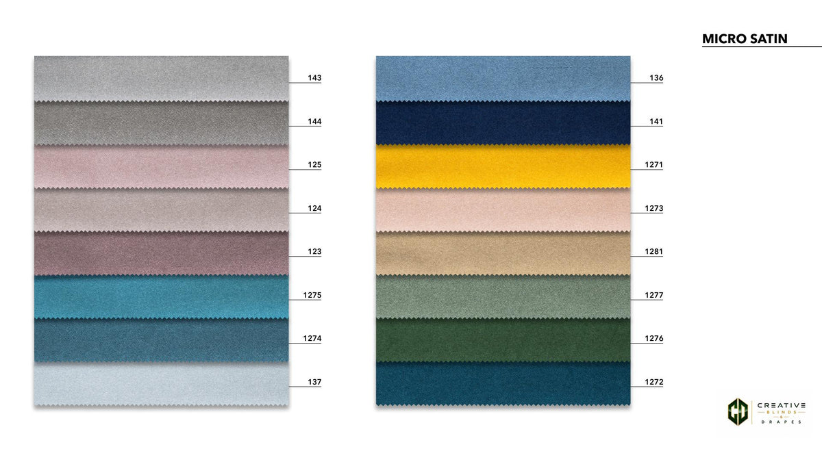 Micro Satin Drapery Fabric [Per Yard]