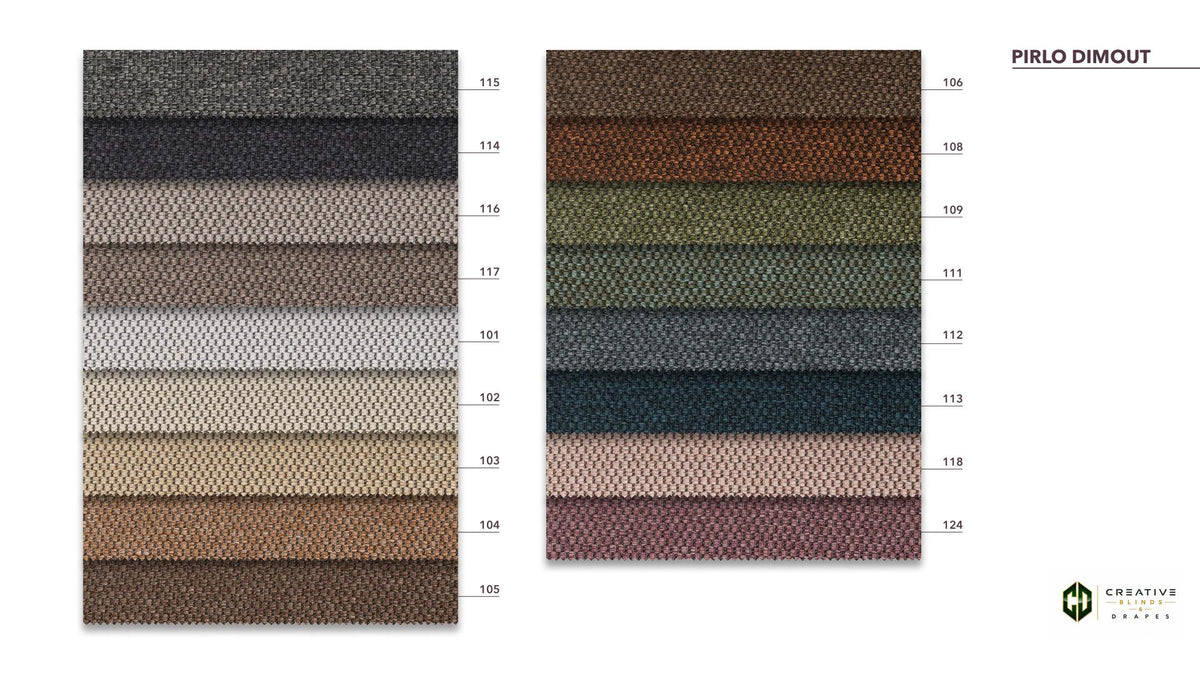 Pirlo Dimout Drapery Fabric [Per Yard]